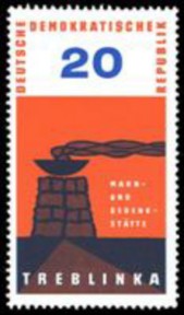 Treblinka Briefmarke der DDR